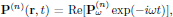 ${\bf P}^{(n)}({\bf r},t)=\Re[{\bf P}^{(n)}_{\omega}\exp(-i\omega t)]$